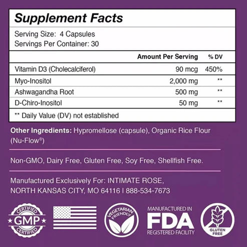 INOSITOL - 120 CAPSULAS - ENVÍO GRATIS 😱🤩