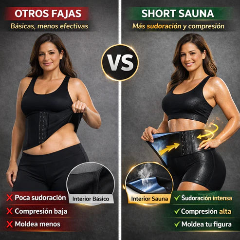 Short Faja Sauna Reductora Mujer