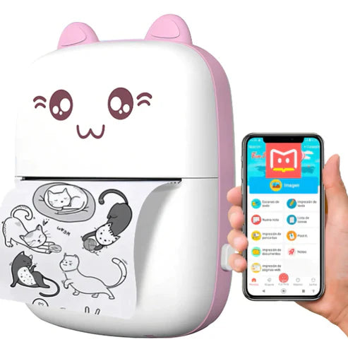 MINI IMPRESORA TÉRMICA PORTÁTIL RECARGABLE + ENVIO GRATIS