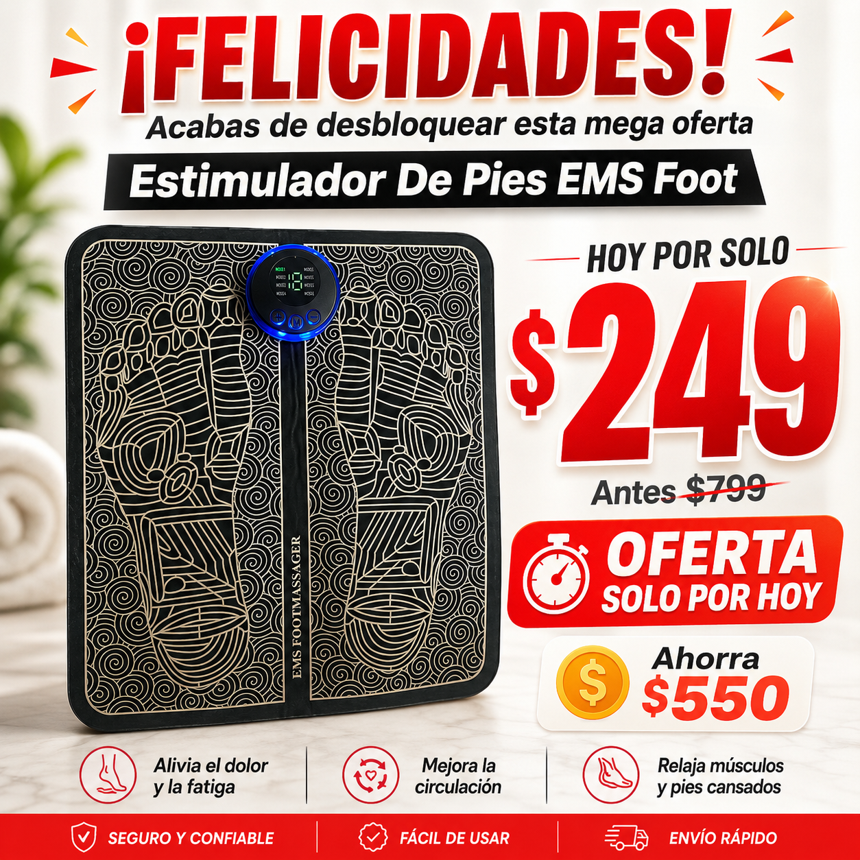 ESTIMULADOR DE PIES EMS FOOT