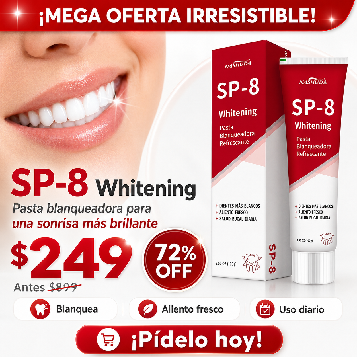 ROJA Pasta dental con Probiotico 120g