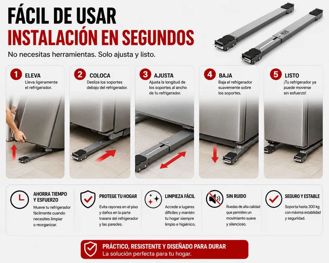 DEJA DE ROMPERTE LA ESPALDA MOVIENDO MUEBLES|🔥 MoveRoll™ 2X1 SOLO POR HOY