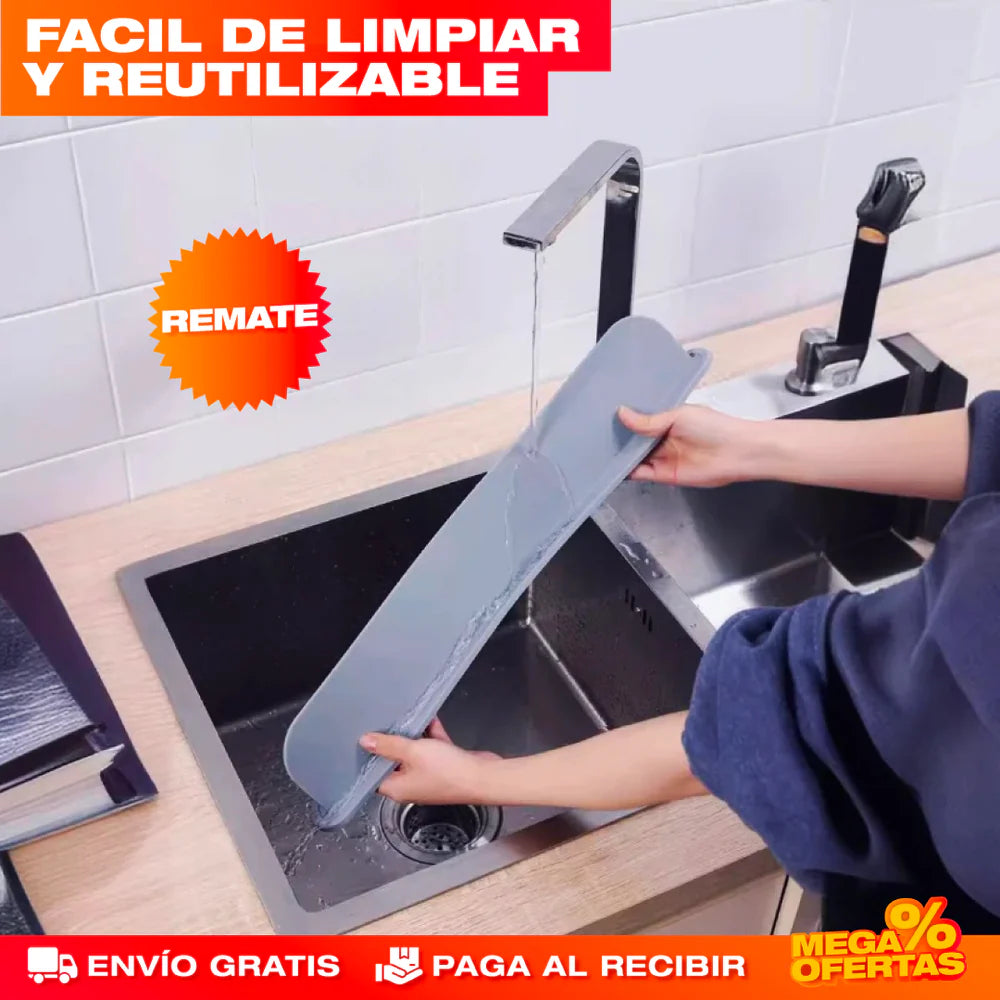 Protector Antisalpicaduras para Fregadero | Cocina Limpia y Sin Regueros