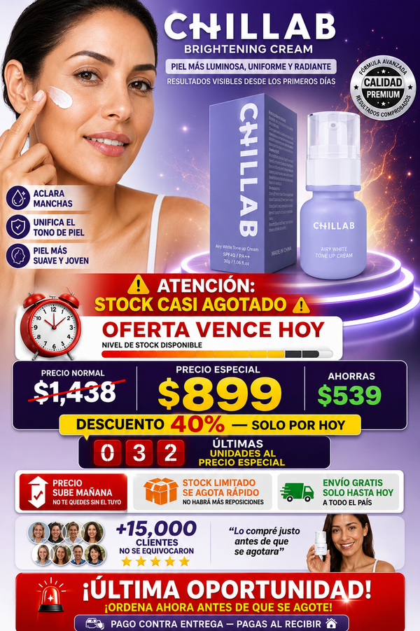 Crema Chillab Aclaradora Blanqueadora Profesional Premium