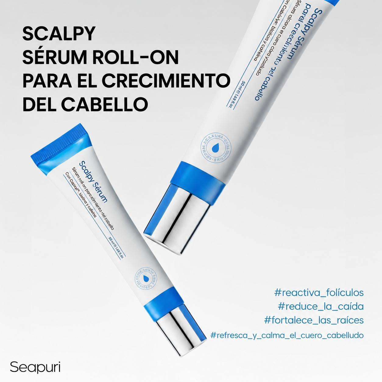 Sérum Seapuri Scalpy para el crecimiento del cabello, para hombres y mujeres, para la caída y el adelgazamiento del cabello
