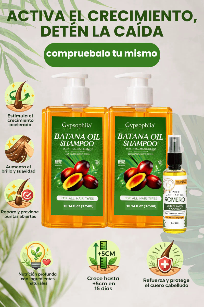 💇‍♀️ Batana Anti-Caída™ – Más Cabello, Menos Pérdida 🔥 Ayuda a fortalecer desde la raíz.