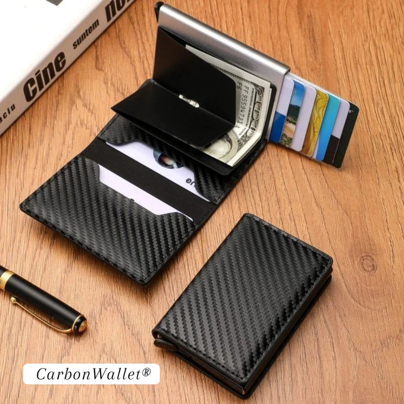 🛡️ Cartera RFID Antirrobo – Protege tu Dinero y Tarjetas del Robo Electrónico