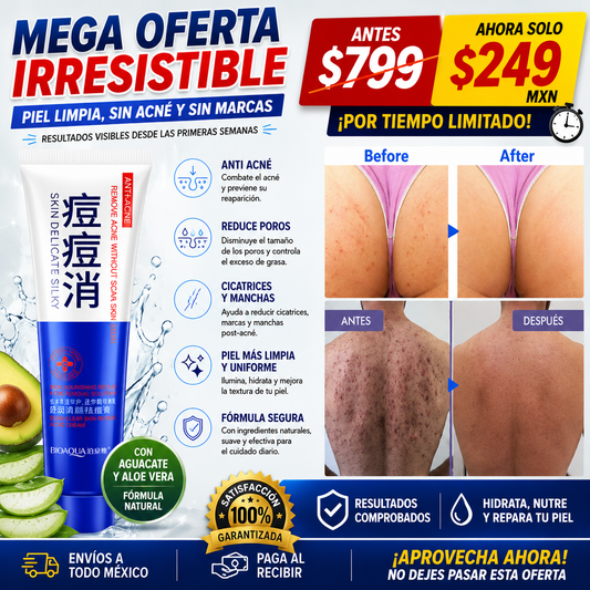 Crema Anti Acné Poros Cicatrices Piel Gr