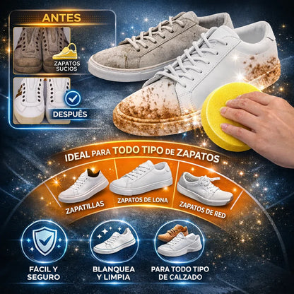 🔥 Crema Limpiadora PRO 2x1: compra 1 y llévate 2 para renovar zapatillas, muebles y zapatos ✨