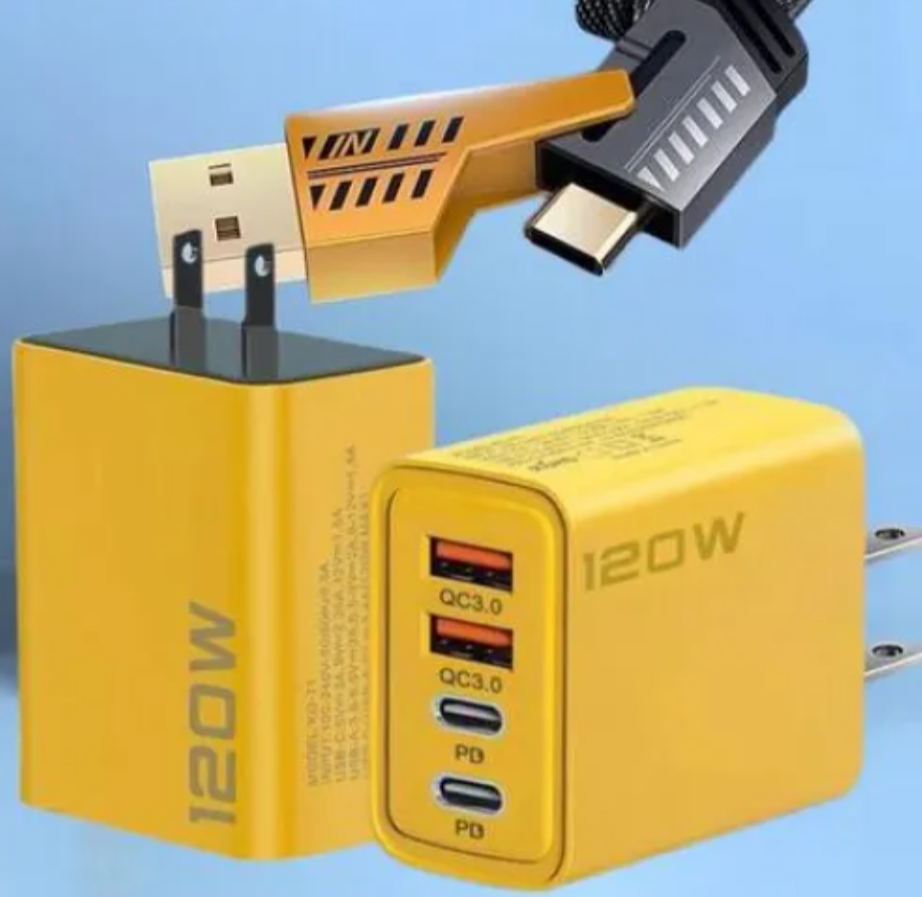 Cargador 4 en 1 de Carga Rápida + Cable Multi Conexión  Opción 3 (más premium)