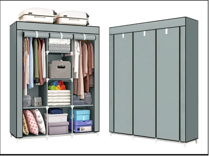 Closet Armable Portátil® — 3 Cuerpos + 8 Compartimentos Tela Impermeable