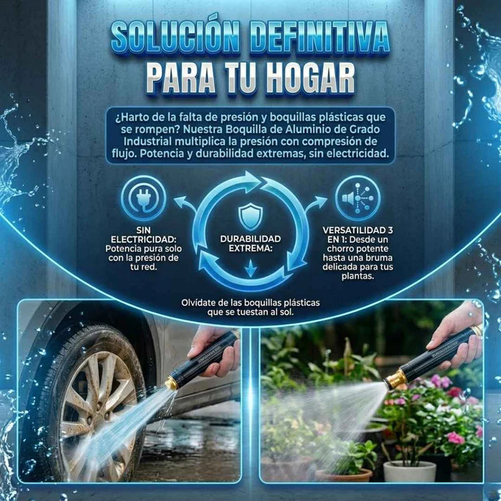 Boquilla de Alta Presión en Bronce: Convierte tu Manguera en una Potente Hidrolavadora