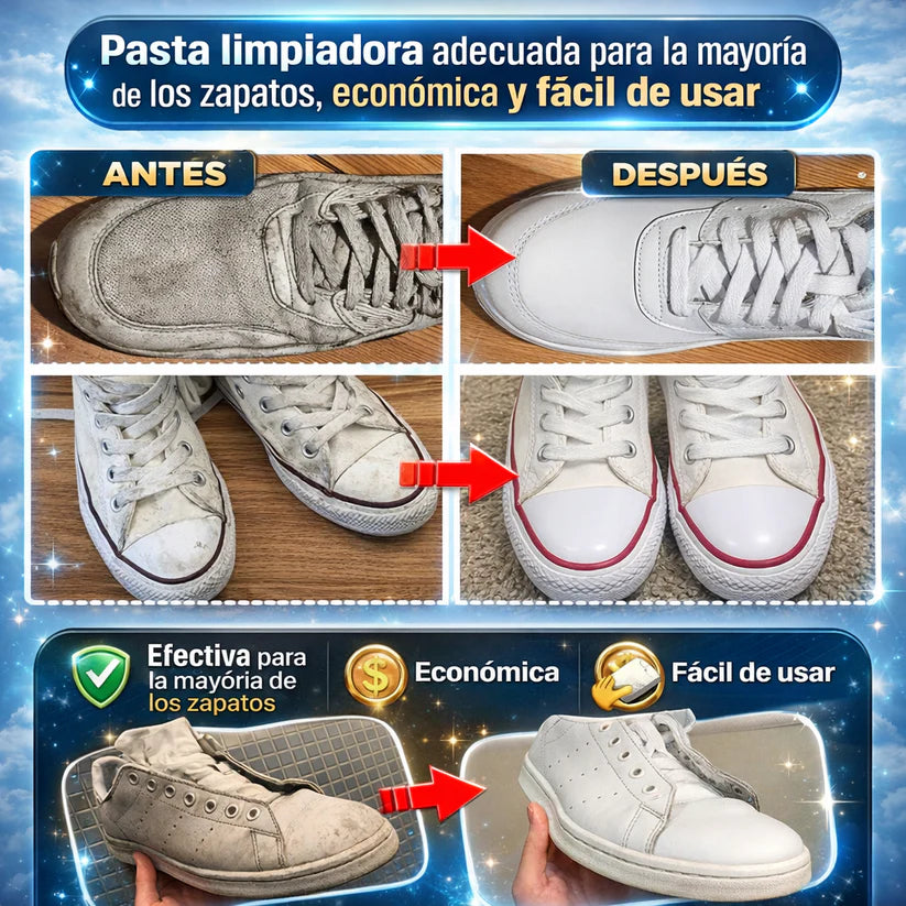 🔥 Crema Limpiadora PRO 2x1: compra 1 y llévate 2 para renovar zapatillas, muebles y zapatos ✨