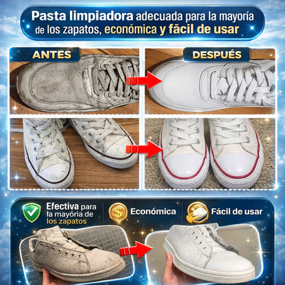 🔥 Crema Limpiadora PRO 2x1: compra 1 y llévate 2 para renovar zapatillas, muebles y zapatos ✨
