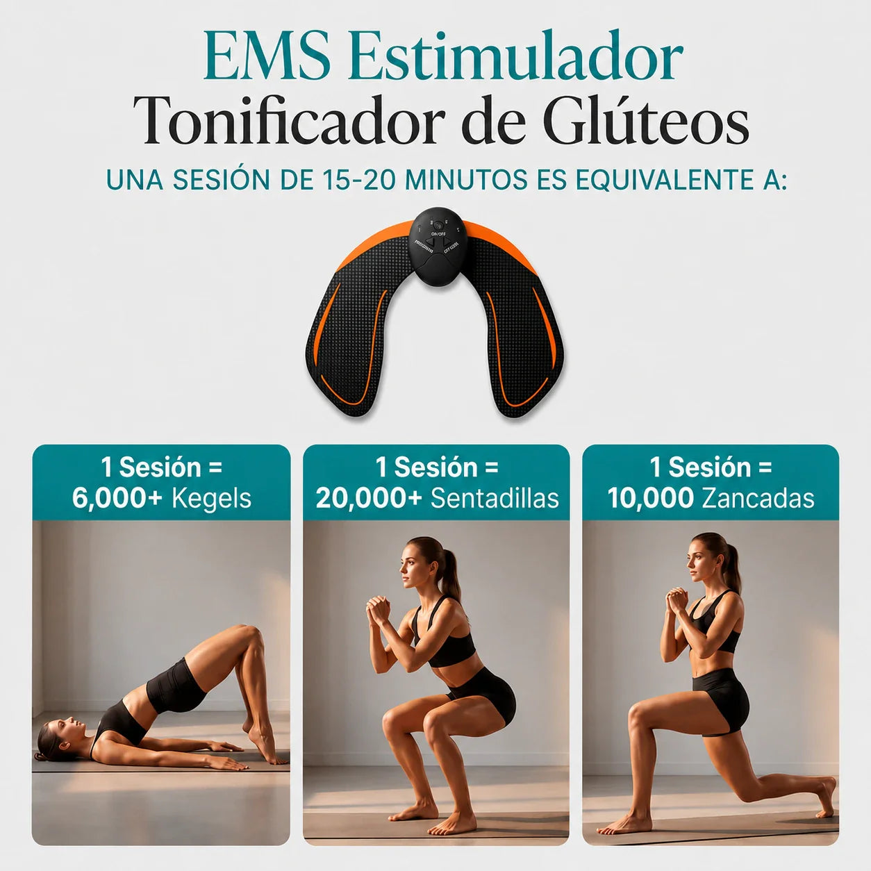 Electro estimulador Tonificador Gluteo
