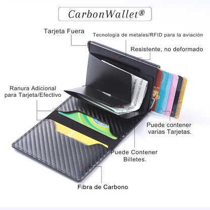 🛡️ Cartera RFID Antirrobo – Protege tu Dinero y Tarjetas del Robo Electrónico