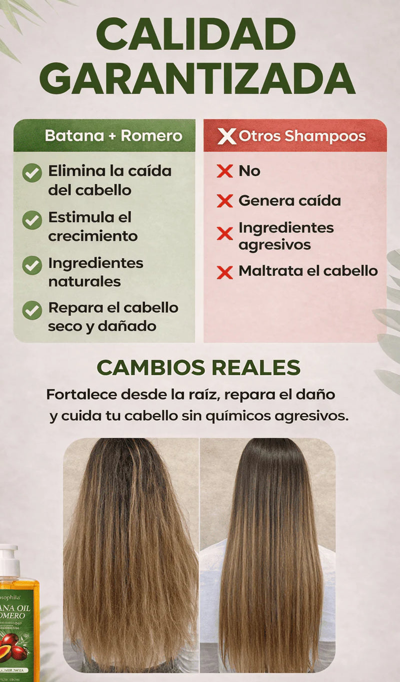 💇‍♀️ Batana Anti-Caída™ – Más Cabello, Menos Pérdida 🔥 Ayuda a fortalecer desde la raíz.