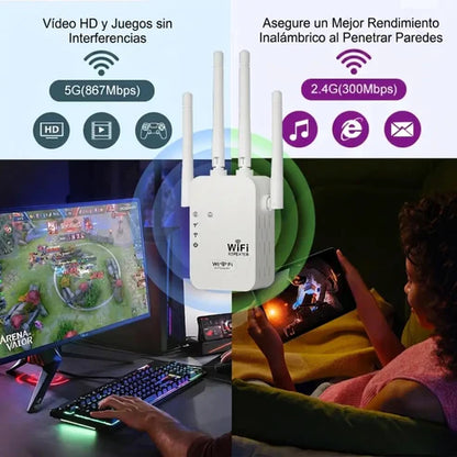 WIFI MAX - Repetidor De Señal Wifi Alta Potencia