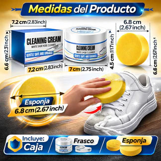 🔥 Crema Limpiadora PRO 2x1: compra 1 y llévate 2 para renovar zapatillas, muebles y zapatos ✨