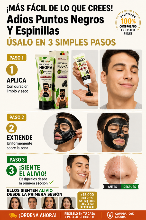 Adiós Puntos Negros y Espinillas - Limpieza Profunda