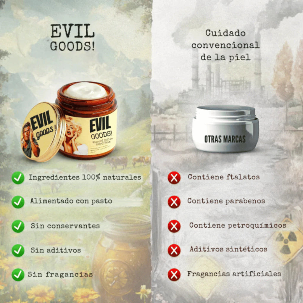 SEBO DE RES EVIL GOODS  Hidratación intensa que nutre, protege y revitaliza tu piel desde la primera aplicación.