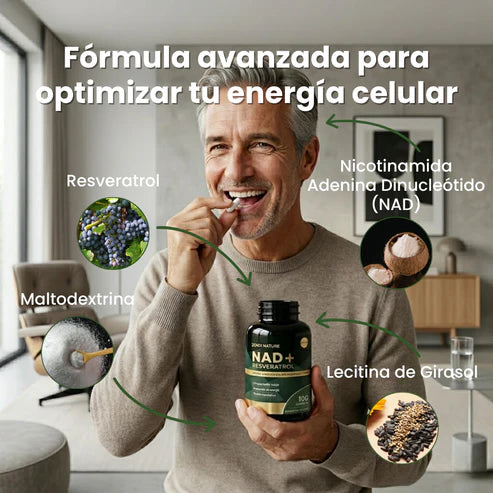 Suplemento Megneta Nad+ Resveratrol