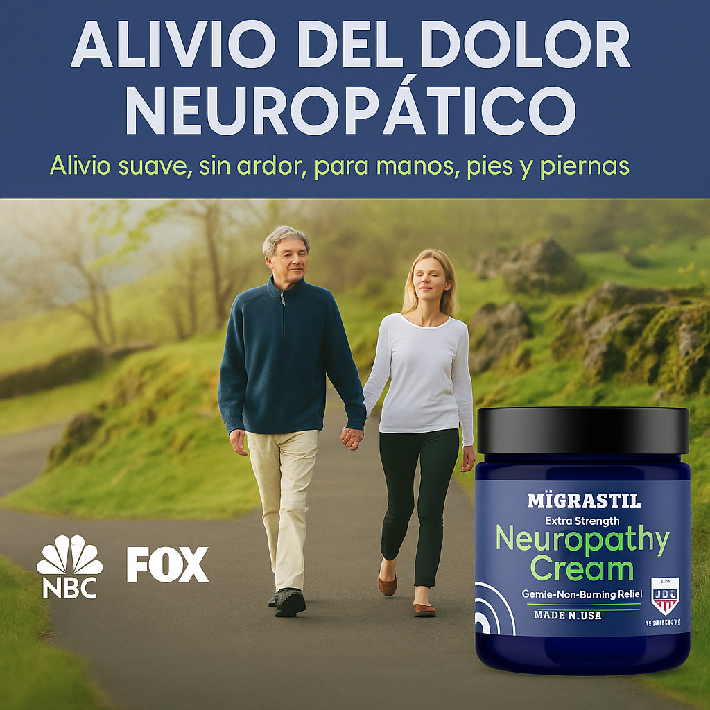 Calma el Ardor y Hormigueo en Minutos – Migrastil Crema Natural para Neuropatía