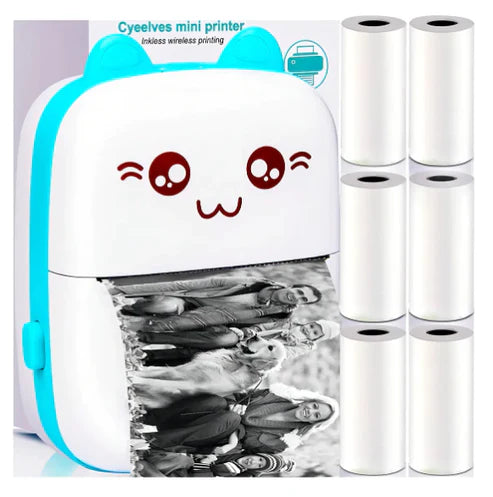 MINI IMPRESORA TÉRMICA PORTÁTIL RECARGABLE + ENVIO GRATIS