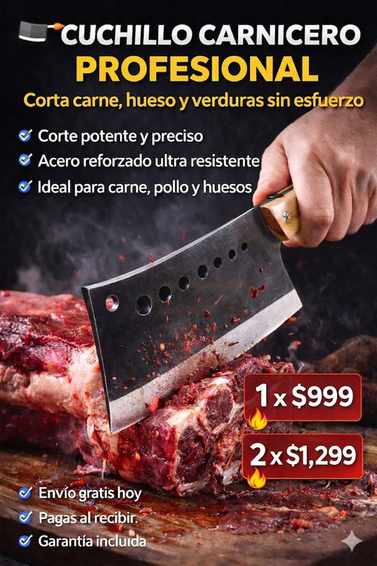 ✨🔪 Cuchillo Chef Ultra Afilado | Corte Profesional en Segundos