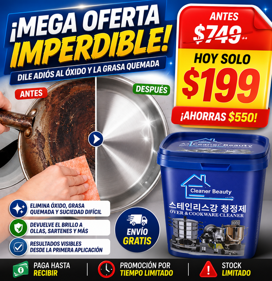 Renueva Acero Pro – Elimina Óxido y Grasa Quemada