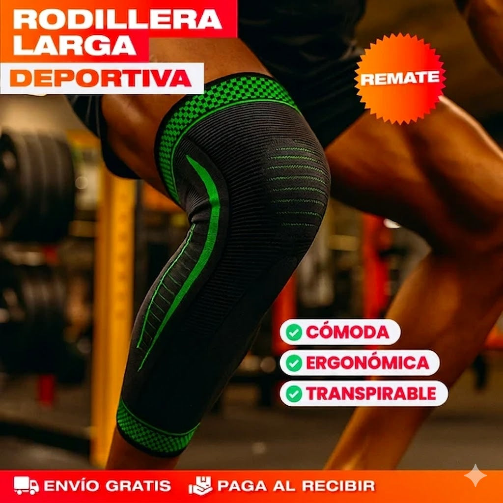 Rodillera Larga De Compresión De Rodilla