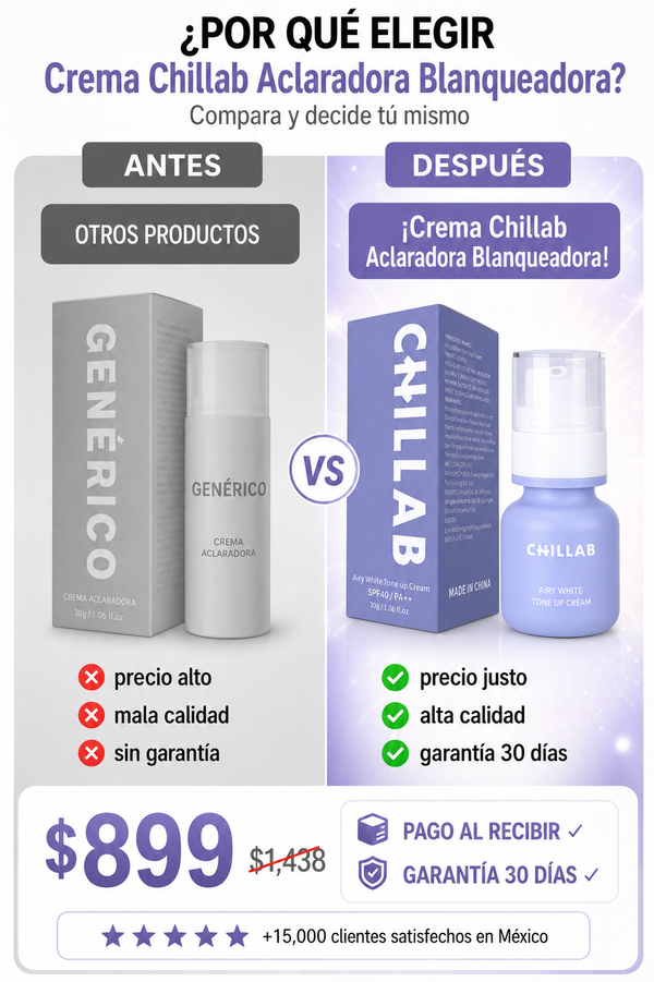Crema Chillab Aclaradora Blanqueadora Profesional Premium