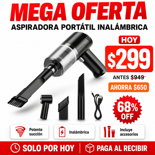 mini aspiradora de mano