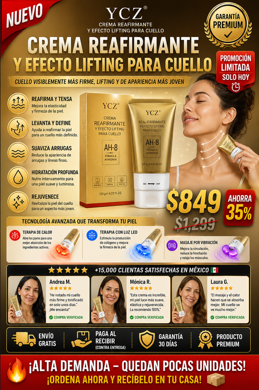 Crema Reafirmante Cuello Ycz Antiflacidez Efectiva