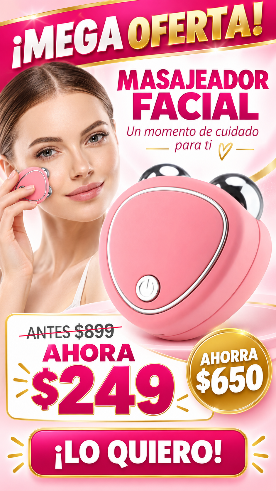 Skindion Masajeador Facial Microcorrient