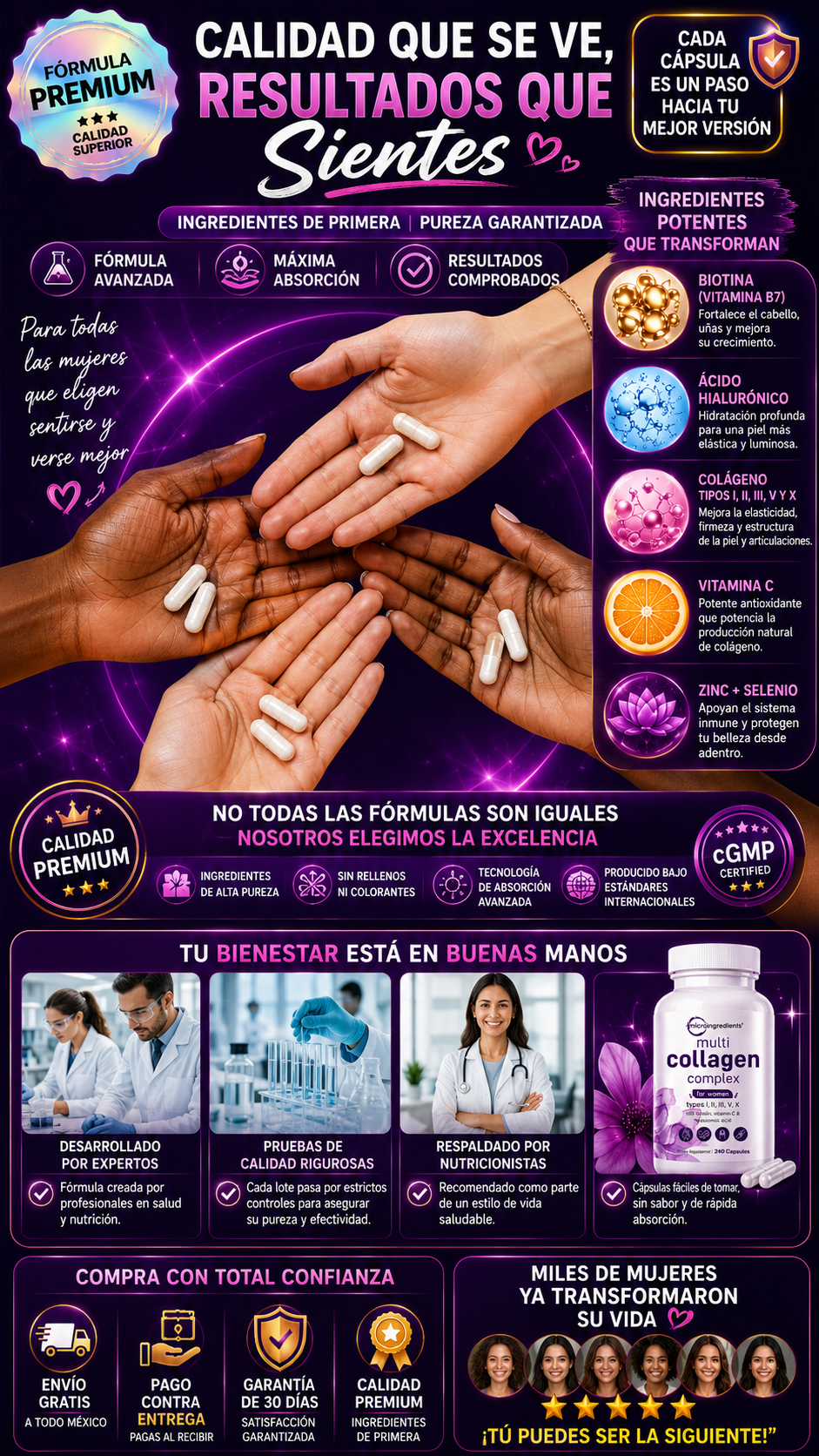 🔥 Multicolágeno Complex 240 – Piel más firme y articulaciones sin molestias
