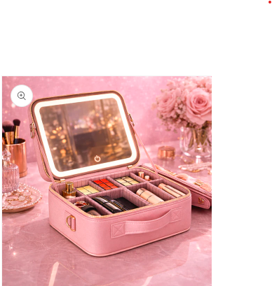 COSMETIQUERA PROFESIONAL CON ESPEJO LED