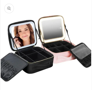 COSMETIQUERA PROFESIONAL CON ESPEJO LED