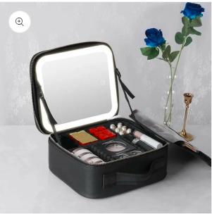 COSMETIQUERA PROFESIONAL CON ESPEJO LED