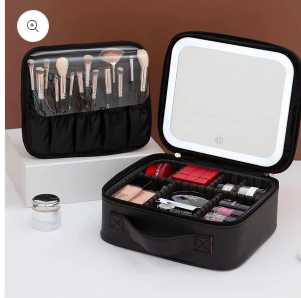 COSMETIQUERA PROFESIONAL CON ESPEJO LED