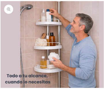 Organizador Smart - Organiza tu baño y aprovecha cada esquina sin ocupar espacio extra 🚿✨