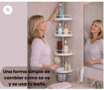 Organizador Smart - Organiza tu baño y aprovecha cada esquina sin ocupar espacio extra 🚿✨