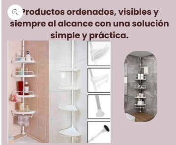 Organizador Smart - Organiza tu baño y aprovecha cada esquina sin ocupar espacio extra 🚿✨