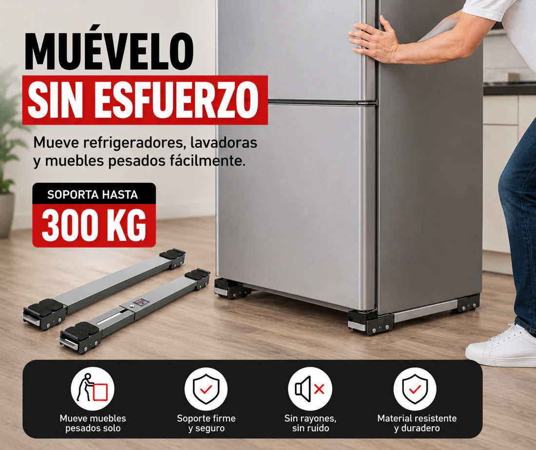 DEJA DE ROMPERTE LA ESPALDA MOVIENDO MUEBLES|🔥 MoveRoll™ 2X1 SOLO POR HOY