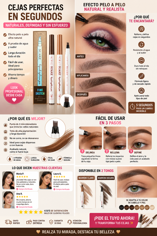 💥 Cejas Perfectas en Segundos (Efecto Microblading)