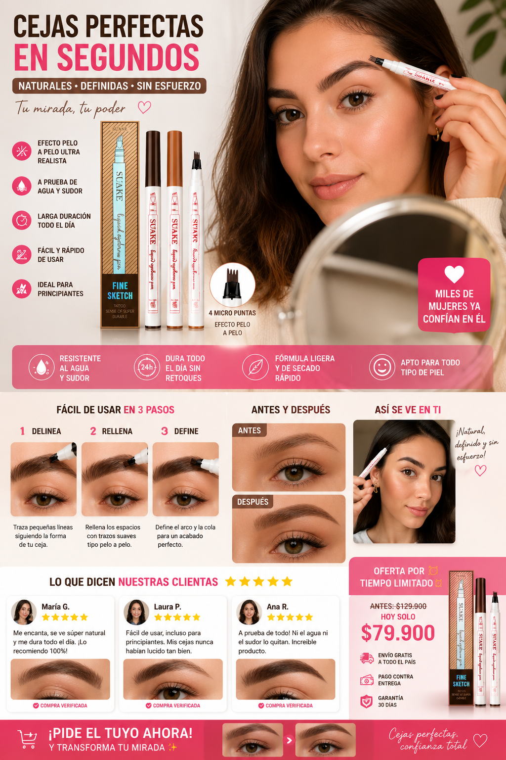 💥 Cejas Perfectas en Segundos (Efecto Microblading)