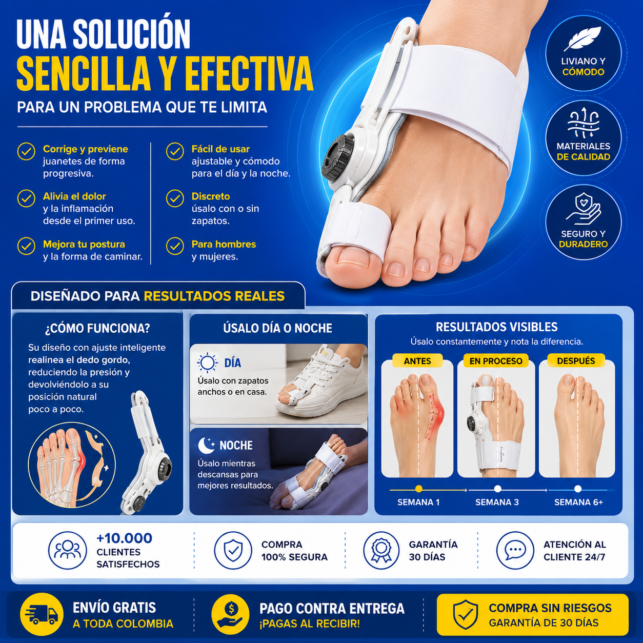 🔥 PROMO 2X1 CORRECTOR DE JUANETES - RESULTADOS EN UN MÊS 🦴