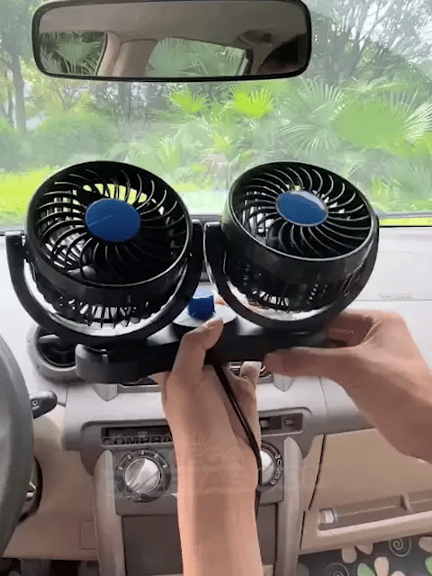 🔥 Ventilador para Carro: Adiós al Calor y al Sudor en Cada Viaje  2 velocidades