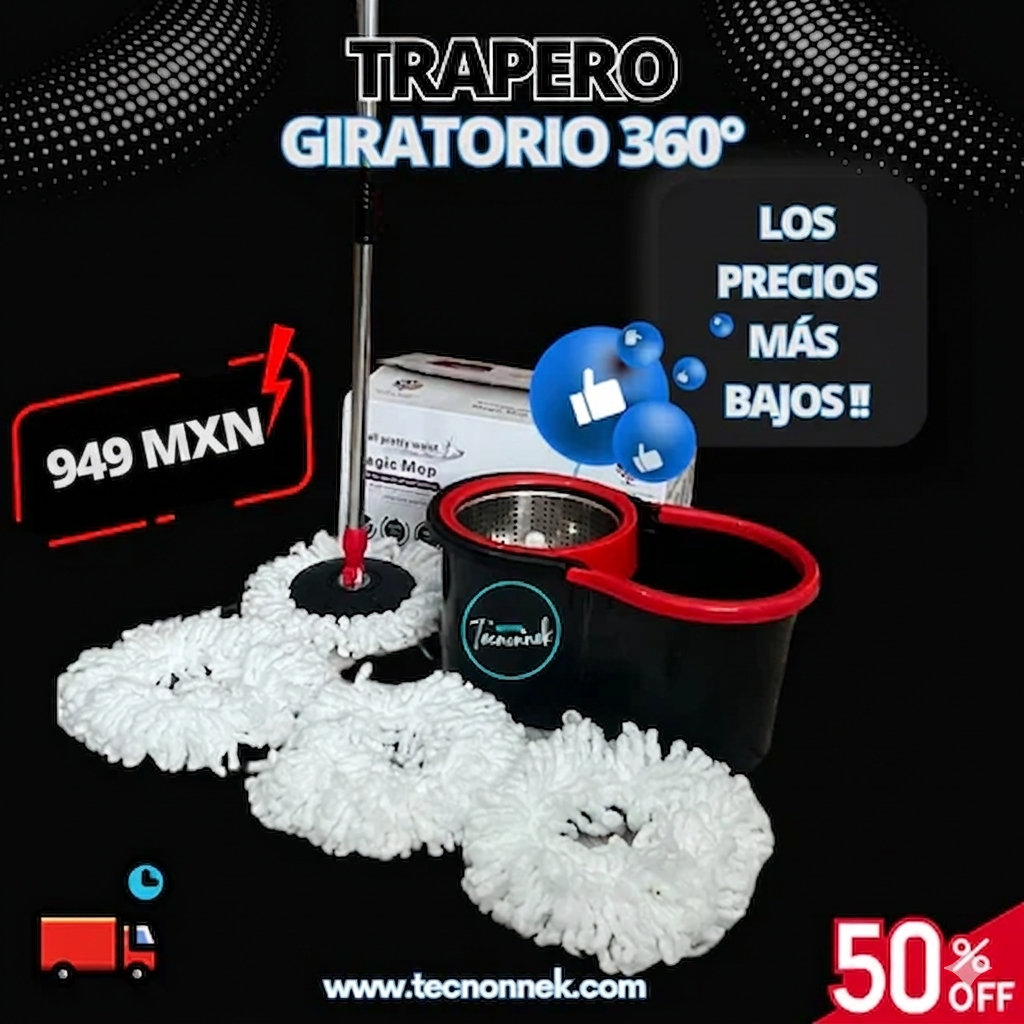 TRAPERO 360 GRANDE EXCLUSIVO 🚚 ¡ENVÍO GRATIS A todo el país!