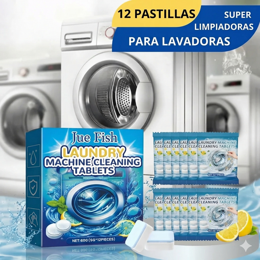 PASTILLAS LIMPIADORAS PARA LAVADORA X 12 UND SUPER PROMO + ENVÍO GRATIS 😁⚡